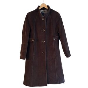 Hilary Radley Angora/Wool Blend Long Winter Coat